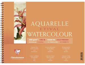 Clairefontaine Aquablo. FKorn ETI 300g 18x24 12Bl