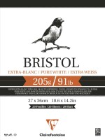 Clairefontaine Block Bristolkarton 27x36 205g 20Bl