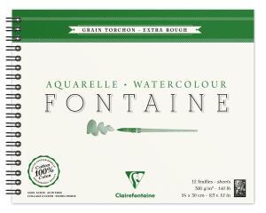 Clairefontaine Aquablo. Rauh FON 300g 24x30 12Bl