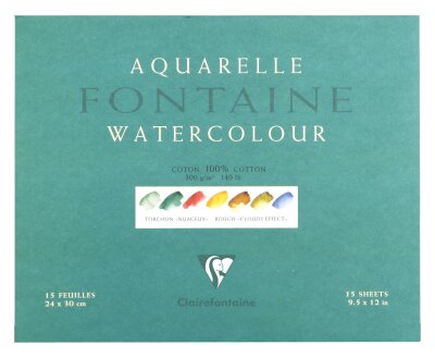 Clairefontaine Aquablo. Torch FON 300 g 24x30 15Bl