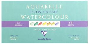 Clairefontaine Aquablo. Rauh FON 300g 20x40 15Bl