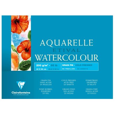 Clairefontaine Aquablock FKorn ETI 200g 42x56 25Bl