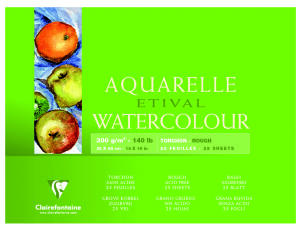 Clairefontaine Aquablo. Rauh ETI 300g 36x48 25Bl