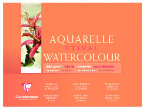 Clairefontaine Aquablo. FKorn ETI 300g 18x24 25Bl