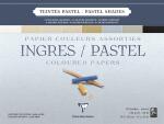 Clairefontaine Ingres 36x48 Block 130g Sort 25Bl...