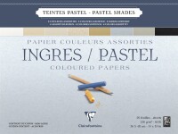 Clairefontaine Ingres 36x48 Block 130g Sort 25Bl