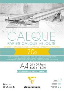 Clairefontaine Block Kalkpapier A4 70/75g 50Bl