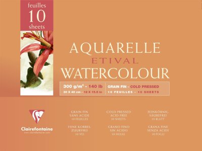 Clairefontaine Aquablock FKorn ETI 300g 30x40 10Bl