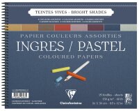 Clairefontaine Ingres 24x30 Block 130g Sort 25Bl