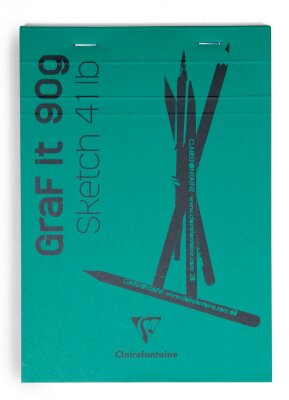 Clairefontaine Skizzenblock Graf it A5 80Bl sort
