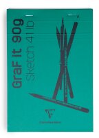 Clairefontaine Skizzenblock Graf it A5 80Bl sort