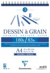 Clairefontaine Zeichenblock A4 Spirale 180g 30Bl