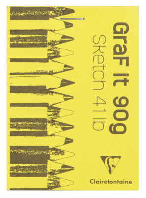 Clairefontaine Skizzenblock Graf It A7 80Bl sort