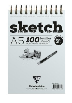 Clairefontaine Skizzenblock A5 90g elfenbein 100Bl