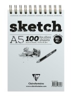 Clairefontaine Skizzenblock A5 90g elfenbein 100Bl