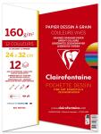 Clairefontaine Mappe Zeichenpapier intensive Farben