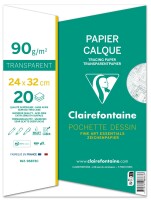 Clairefontaine Kalkpapier 90/95g  24x32 20Bl