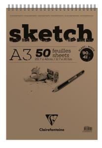 Clairefontaine Skizzenblock A3 90g 50Bl