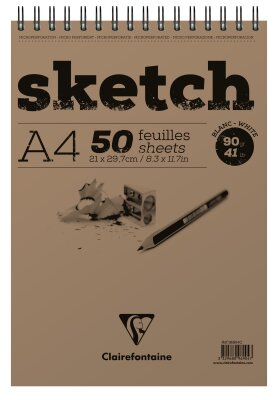 Clairefontaine Skizzenblock A4 90g 50Bl
