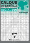 Clairefontaine Block Kalkp Mustervorl A4 92g 50Bl