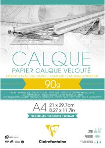 Clairefontaine Block Kalkpapier A4 90/95g 50Bl