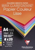 Clairefontaine Zeichenblock Maya A4 120g 20Bl