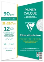 Clairefontaine Kalkpapier 90/95g  A4 12Bl