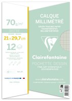 Clairefontaine Kalkp Milimeter A4  70/75g 12Bl