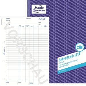 Zweckform 1318 Aufmaß, DIN A4, vorgelocht, 100 Blatt, weiß