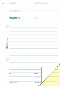 Zweckform 1776 Rapport, DIN A5, selbstdurchschreibend, 2 x 40 Blatt, weiß, gelb