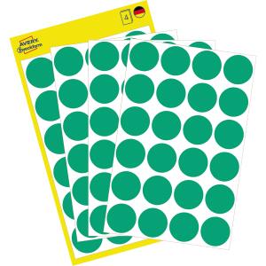 Zweckform 3006 Markierungspunkte - Ø 18 mm, 4 Blatt/96 Etiketten, grün