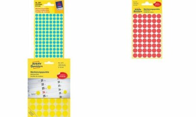 Zweckform 3089 Markierungspunkte - Ø 18 mm, 4 Blatt/96 Etiketten, farbig sortiert
