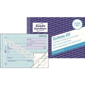 Quittung m. MwSt, A6 quer, MP, 3 x 50 Blatt