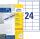 Zweckform 6172 Universal-Etiketten ultragrip - 64,6 x 33,8 mm, weiß, 720 Etiketten, permanent