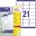 Zweckform L7160-100 Adress-Etiketten - 63,5 x 38,1 mm, weiß, 2.100 Etiketten/100 Blatt, permanent, für C6 Kuverts