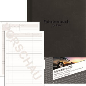 Zweckform 223D Fahrtenbuch - A5, steuerlicher km-Nachweis, 48 Blatt, weiß