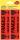 Warnhinweise, 119 x 38 mm, vorgedruckt, 5 Blatt/10 Etiketten leuchtrot