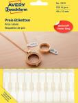 Zweckform 3335 Preis-Etiketten - 49 x 10 mm, weiß,...