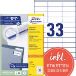 Zweckform 3421 Universal-Etiketten ultragrip - 70 x 25,4...