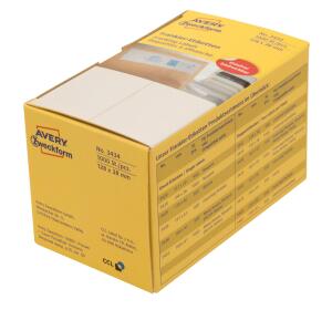 Zweckform 3434 Frankier-Etiketten - doppelt, 128 x 38 mm, 1.000 Stück