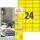 Zweckform Universaletikett 70x37 gelb 3451 2400ST