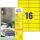 Zweckform Universaletikett 105x37 gelb 3455 1600ST