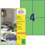 Zweckform 3458 400St Universaletikett 105x148 grün