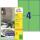 Zweckform 3458 400St Universaletikett 105x148 grün