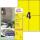 Zweckform Universaletikett 105x148 gelb 3459 400ST