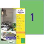 Zweckform 3472 Universaletikette 210x297 grün
