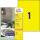 Zweckform 3473 Universaletikette 210x297 gelb