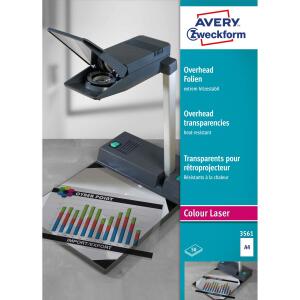 Zweckform 3561 Overhead-Folien - A4, beidseitig beschichtet, 0,13 mm, 50 Blatt