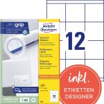 Zweckform 3661 Universal-Etiketten ultragrip - 70 x 67,7...