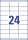 Zweckform Universaletikett 70x33,8 weiß 3664 2400ST